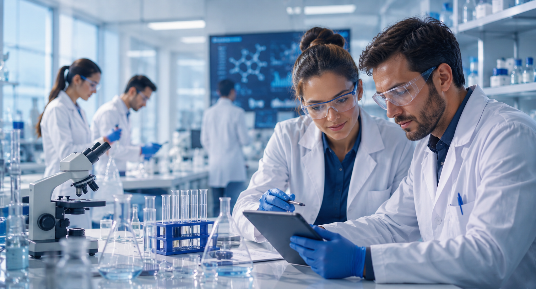 Equipo trabajando en el desarrollo de un producto