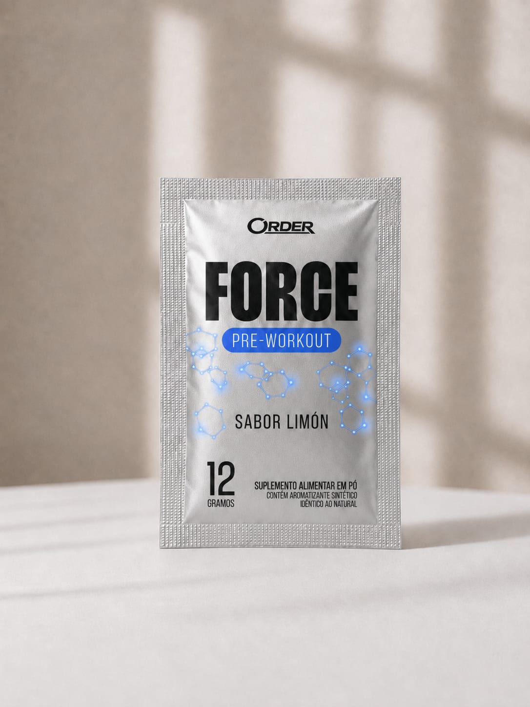 Sobre individual de FORCE Pre-Workout sabor limón